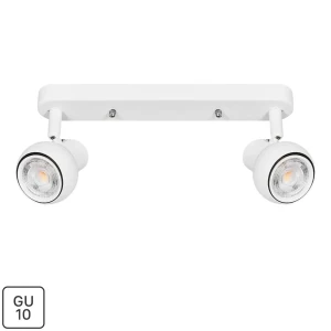 Спот поворотный Fametto S621 2 лампы GU10 5 м² цвет белый 84609034 STLM-2135596