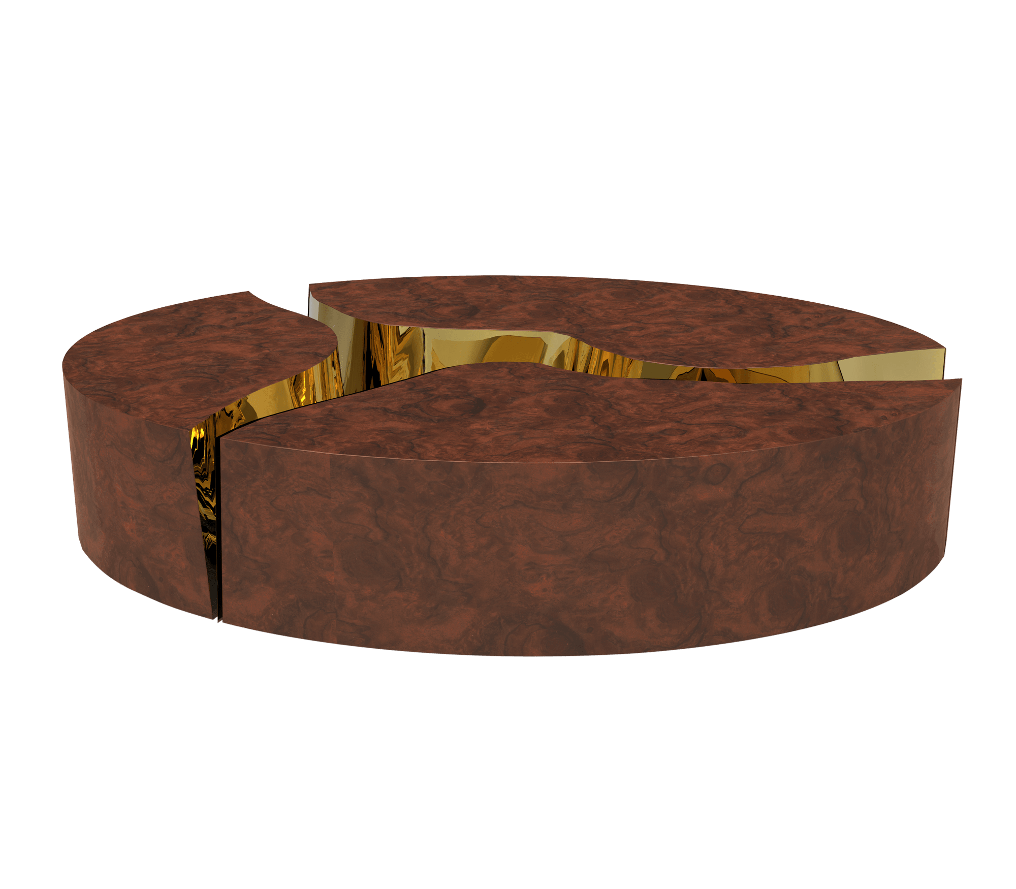 0-114 Овальный центральный стол Lapiaz из орехового дерева Boca Do Lobo  - Вид №2