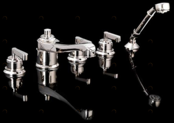 Devon&Devon Смеситель для ванны с ручным душем на 5 отверстий Manhattan Mnh450nk