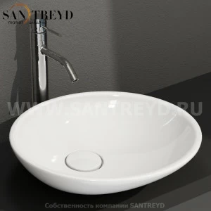 LAT50BI Накладная раковина на столешницу  круглая Ceramica Globo