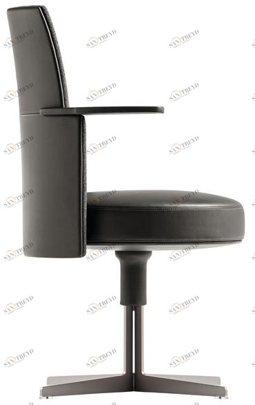 Poltrona Frau Кресло вращающееся на 4 спицы с подлокотниками La collezione - divani e poltrone sun-id-1352430