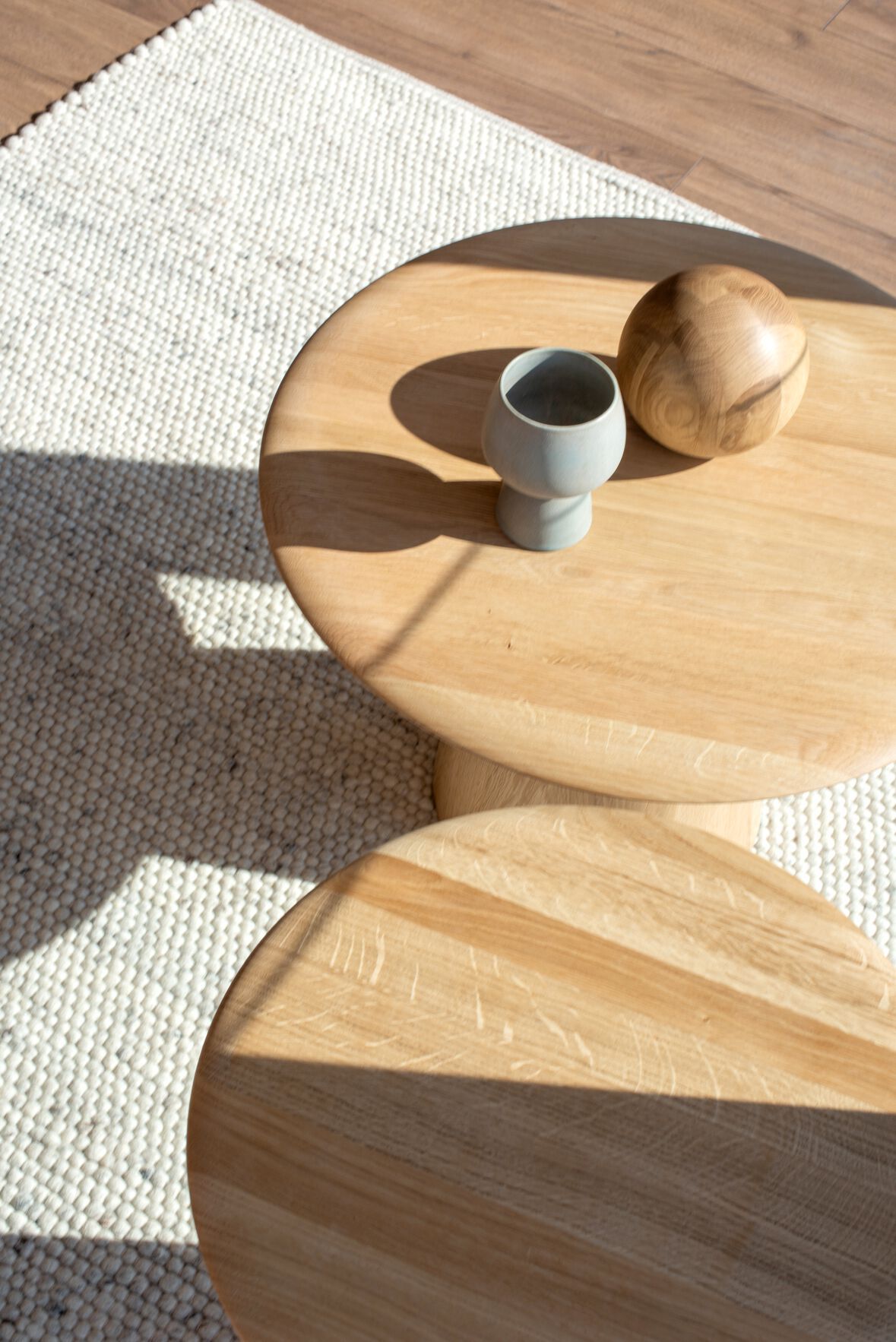 Круглый журнальный столик из дуба Gazzda Гриб ARCH-00019454 - Вид №11