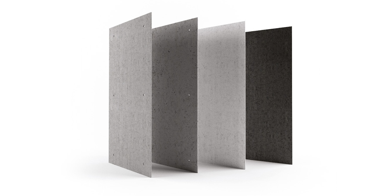 BetOn Панель из фибробетона 1000х1000 без отверстий серая ПАНЕЛИ ИЗ ФИБРОБЕТОНА P504 - Вид №2