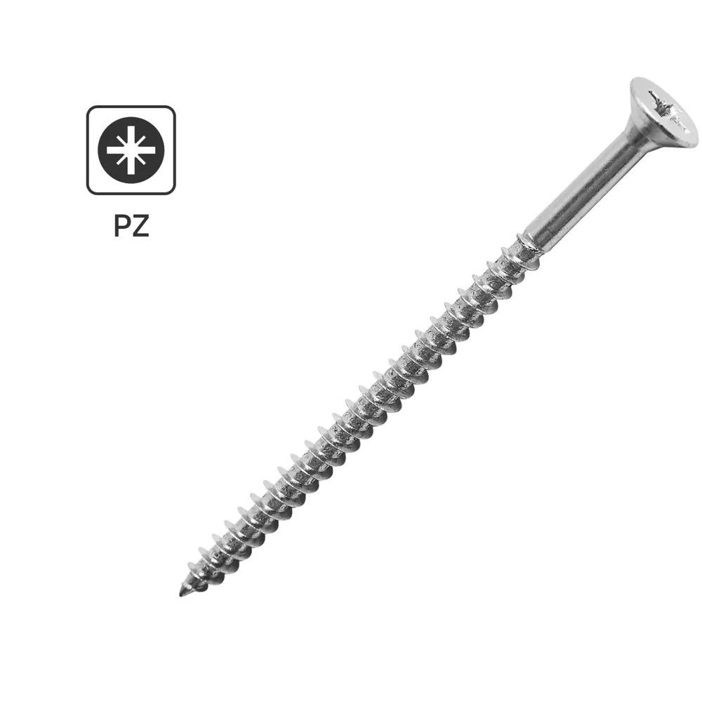 Саморезы Standers универсальные оцинкованные 5×80 мм (1 кг) 89212970 STLM-1437135