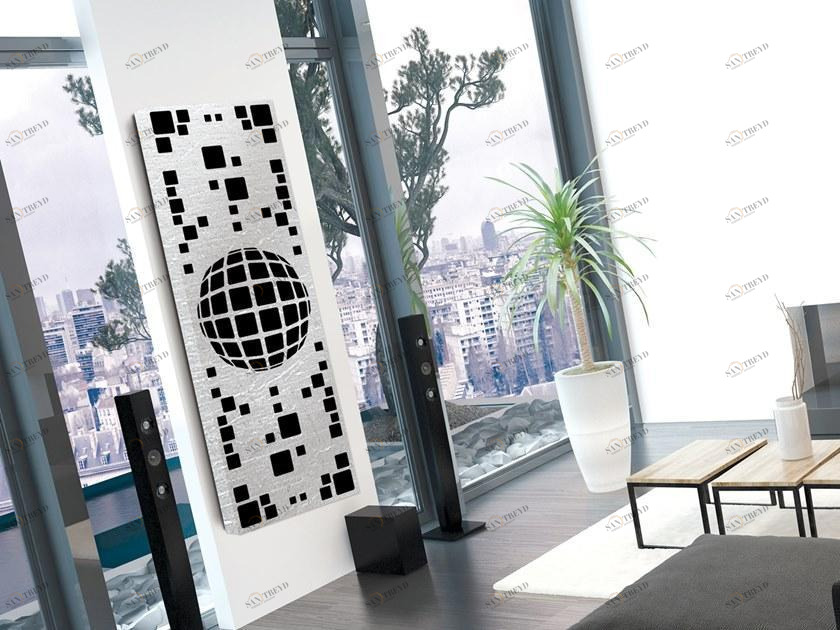 Termo Design Алюминиевый радиатор / декоративный радиатор Doppia piastra - foglia argento Dp 00509