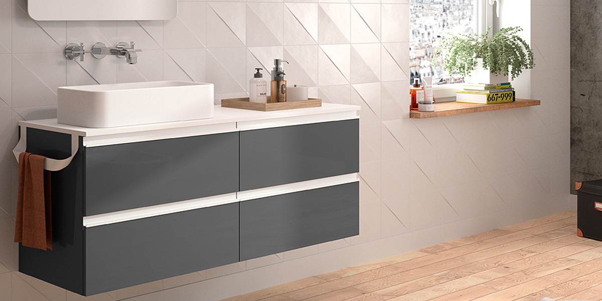 КОМПЛЕКТ МЕБЕЛИ SPIRIT 120 СМ GLOSS GREY SALGAR 22799 - Вид №1