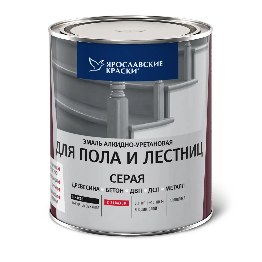 Эмаль для пола и лестниц 0.9 кг цвет серый Santreyd STLM-2084801 - Вид №1