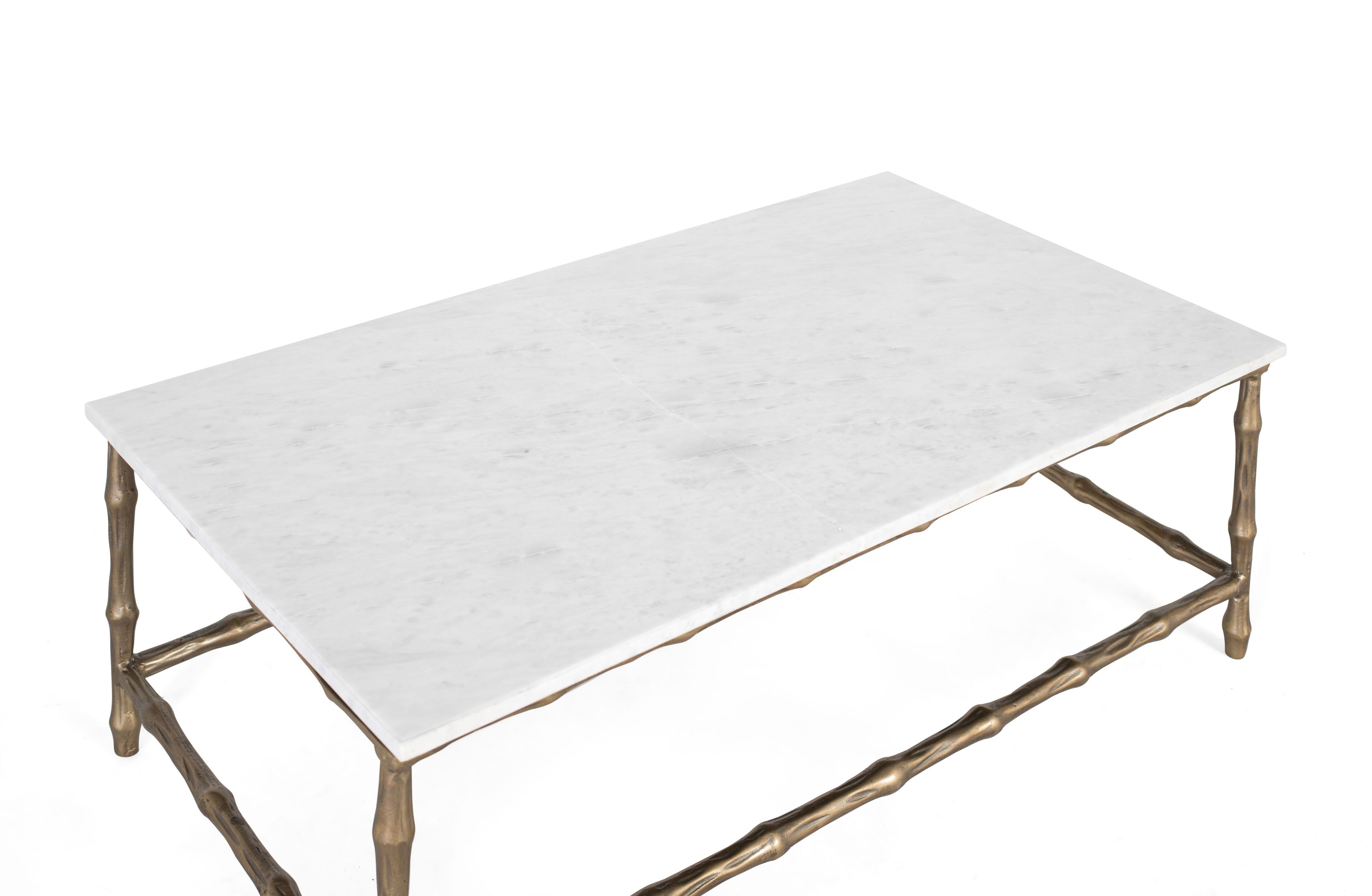 Мраморный низкий прямоугольный журнальный столик Giner y Colomer 1609 ARCH-00098043 - Вид №2