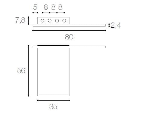 Нержавеющая сталь и деревянная напольная ванна кран держатель Falper держатель смесителя ARCH-00140595