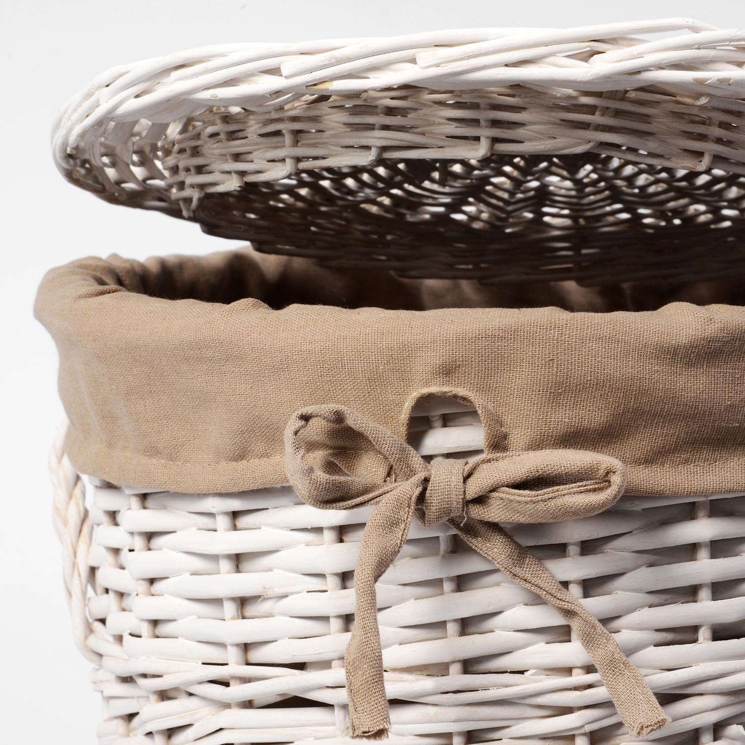 WB-106-M Aller Плетеная корзина для белья с крышкой WasserKRAFT  - Вид №3