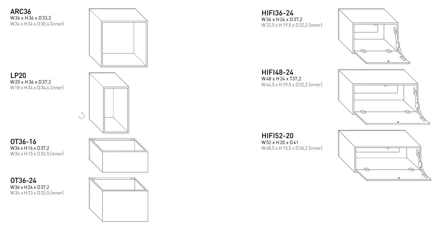 Модульный лакированный журнальный столик Cubit by Mymito ARCH-00085329 - Вид №10