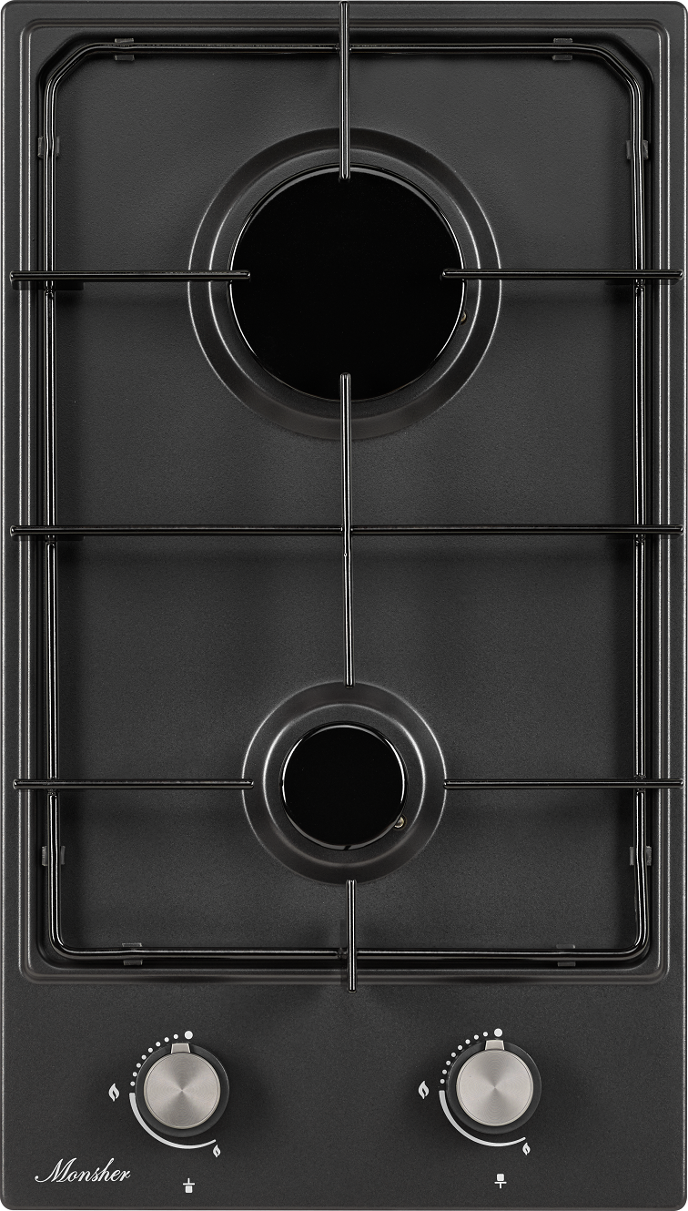 91038679 Газовая варочная панель MSG 36 Noir 2 конфорки цвет черный STLM-0452678 MONSHER