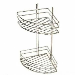 Полка угловая 2-эт. выс. полуовал 20х20х38,5 4229