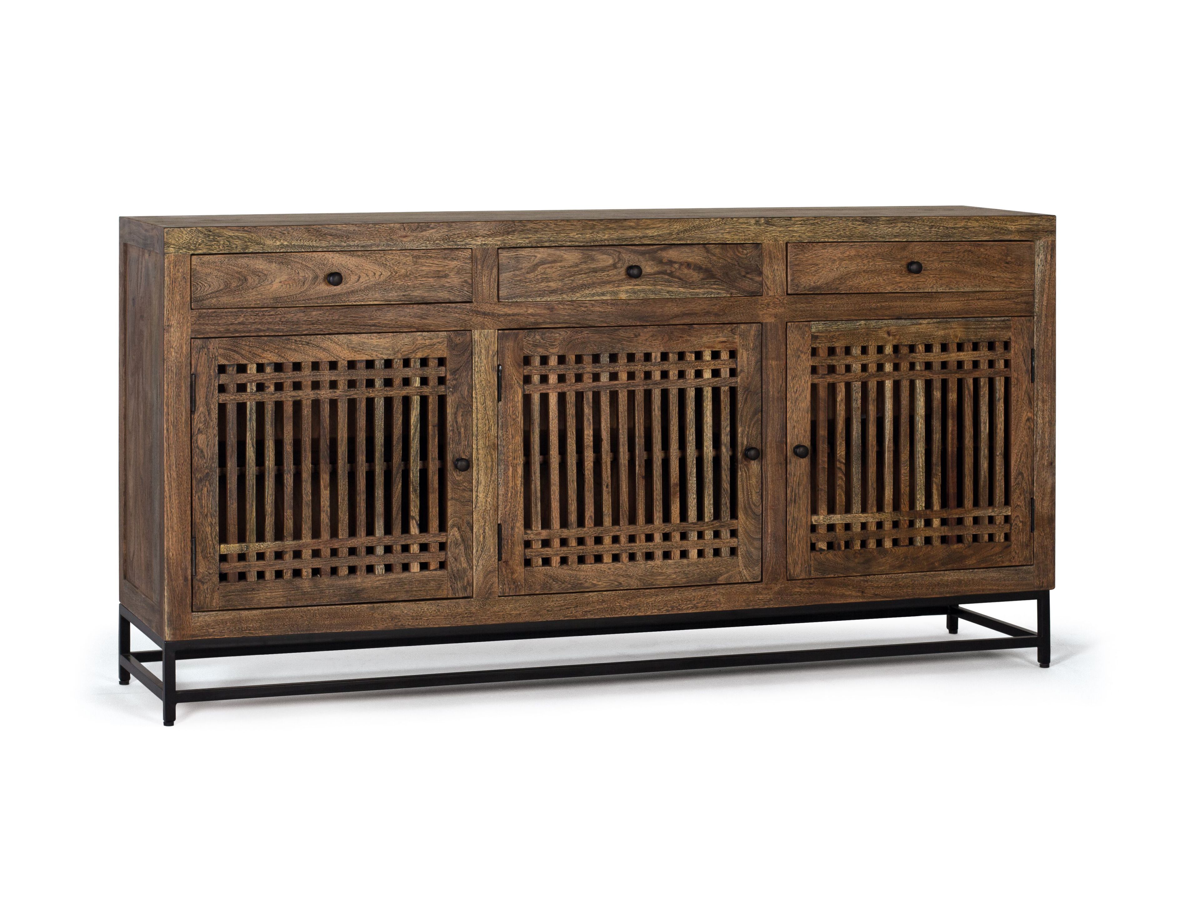 Шкаф из акации с распашными дверцами и ящиками Giner y Colomer Таиланд ARCH-00144367 - Вид №1