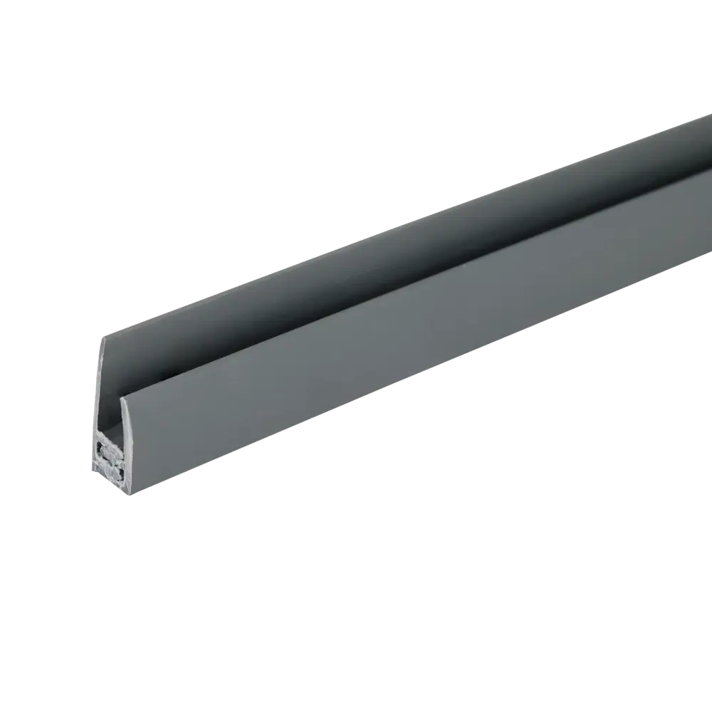 Профиль старт/финиш KREAFORTA ПВХ темно-серый 18x2700 мм для панелей 4 мм STLM-2199567 - Вид №1