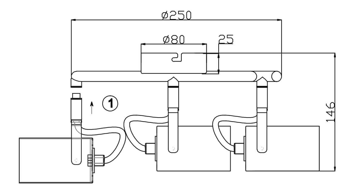 Спот потолочный черный Rivoli Mobile 7011-703 RIVOLI MOBILE 00-3924545 Черный  - Вид №1