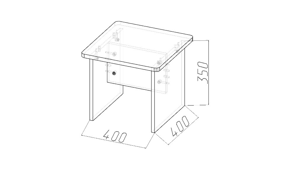 Табурет детский "Леголенд" МАНДАРИН ЛЕГОЛЕНД 179558 Красный Santreyd  - Вид №4