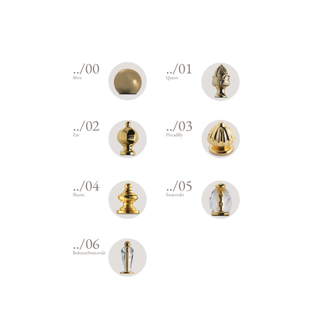 FSM17 3SC Держатель для туалетной щетки - Knob Queen Classico Treesseci 3SC - Вид №1