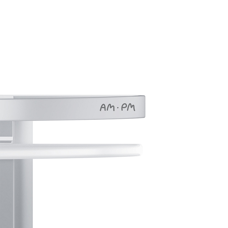 A7456200 Полка двухуровневая угловая стеклянная алюминий AM.PM Sense L  - Вид №3