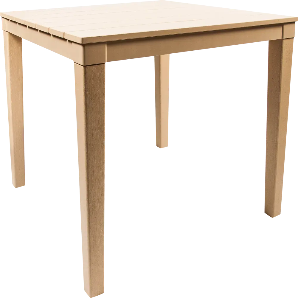 Стол садовый квадратный «Прованс», 83х83х82 см, цвет бежевый ЭЛЛАСТИК-ПЛАСТ STLM-2107735 - Вид №1