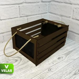91626739 Ящик деревянный для хранения Velar цвет палисандр 250x180x125 мм STLM-0815872