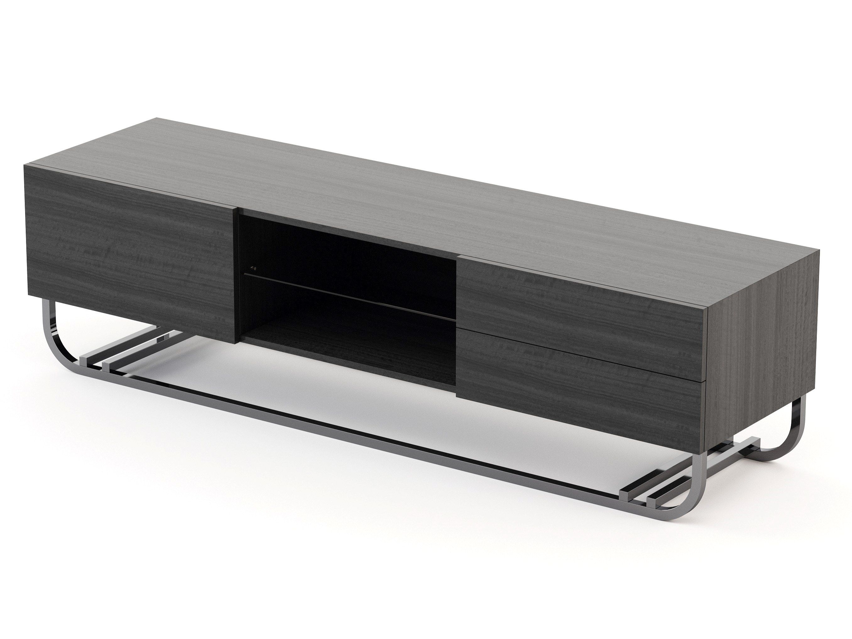 Шкаф для телевизора из шпона с распашными дверцами Stylish Club His &amp ARCH-00114459 - Вид №6