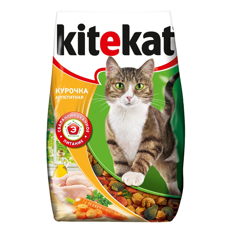 ПР0051329 Корм для кошек курочка аппетитная сух. 800г Kitekat 