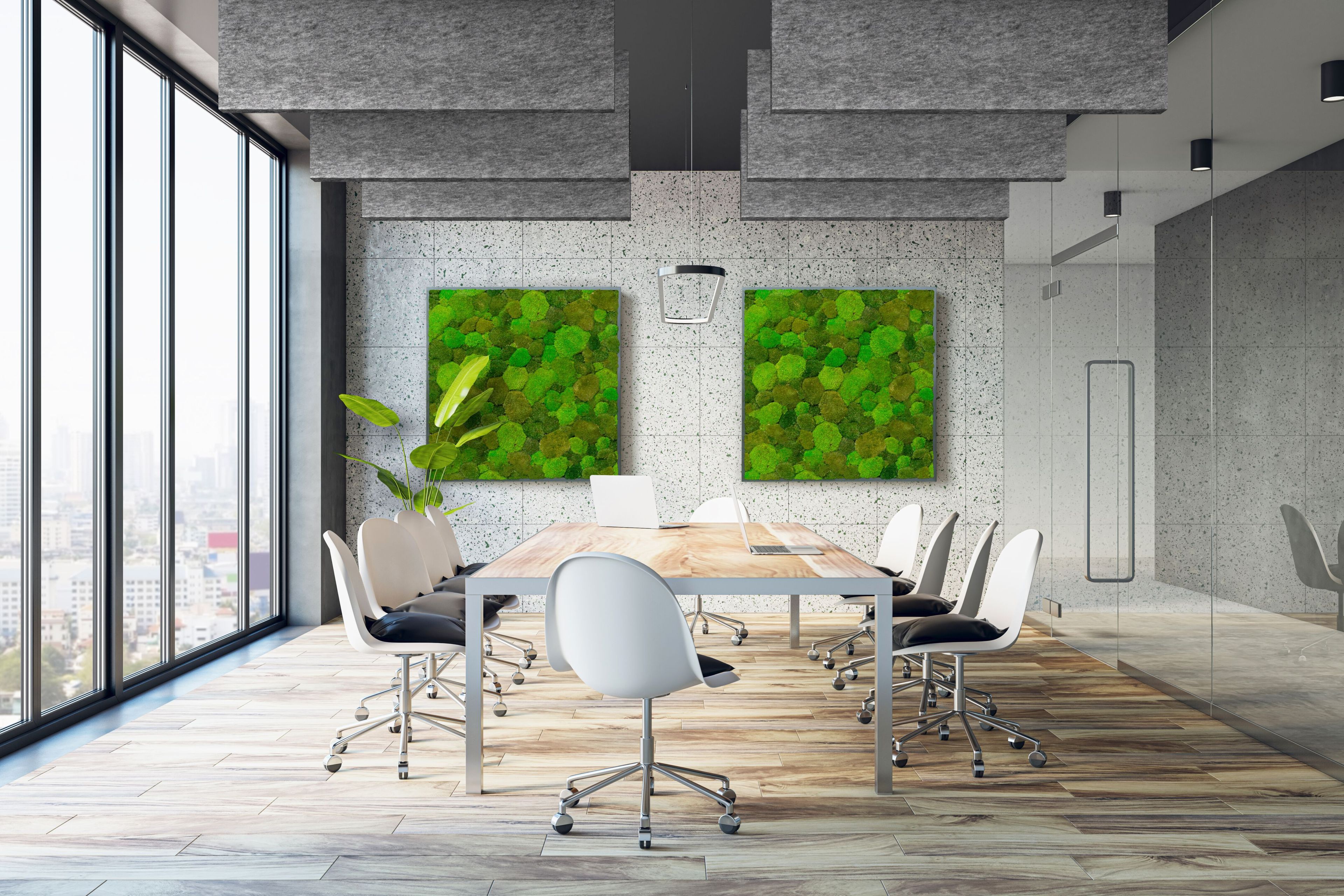 Подвеска рециркулированная ПЭТ акустическая перегородка Tecsound PureKustik ARCH-00096604 - Вид №1