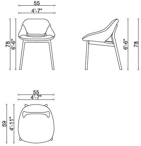 ENNE Стул из ткани sun-id-1349099 - Вид №4