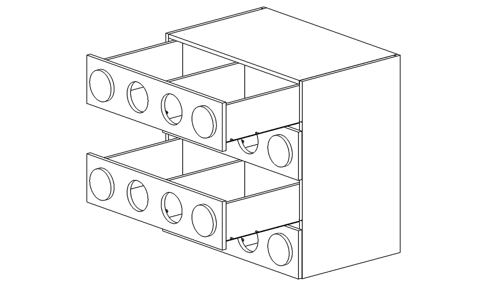 Комод детский с 4 ящиками "Леголенд" МАНДАРИН ЛЕГОЛЕНД 178722 Белый;красный Santreyd  - Вид №4