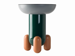 Круглый журнальный столик из стекловолокна