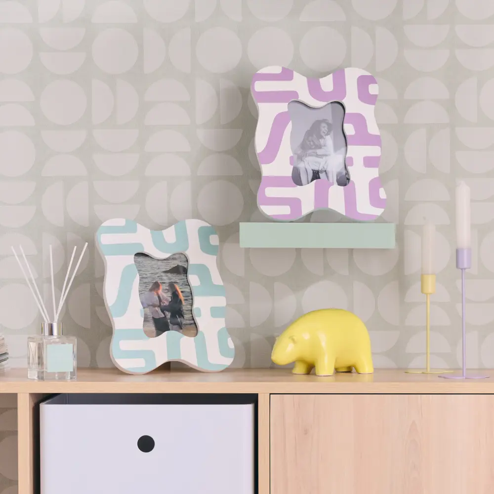 Рамка без паспарту 10x15 см МДФ цвет голубой Santreyd STLM-2113021 - Вид №4