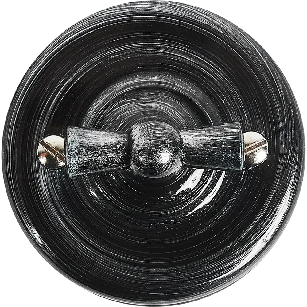 Выключатель Electraline одноклавишный серебряный век Ретро STLM-2017037 - Вид №1