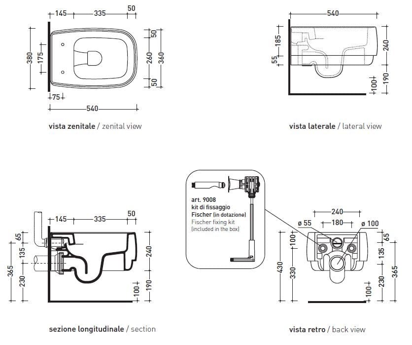 Керамический подвесной туалет Ceramica Flaminia флаг ARCH-00123019 - Вид №5