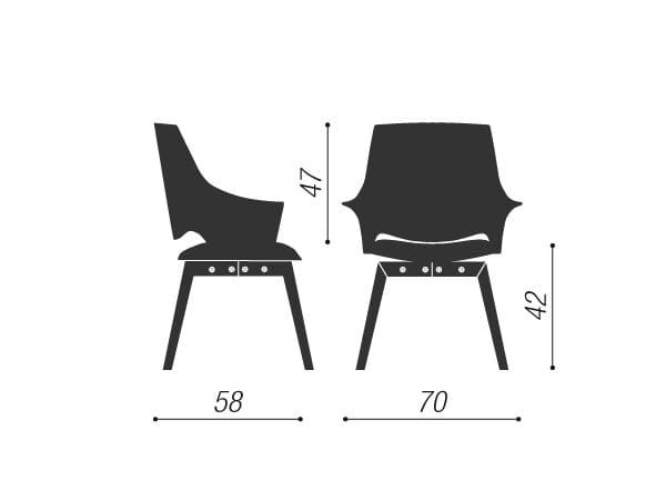 Кожаный стул с мягким сиденьем Moschella Windsor ARCH-00003748 - Вид №3
