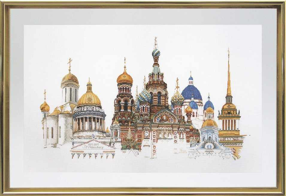 430 Набор для вышивания Санкт-Петербург 79 х 50 см Thea Gouverneur 
