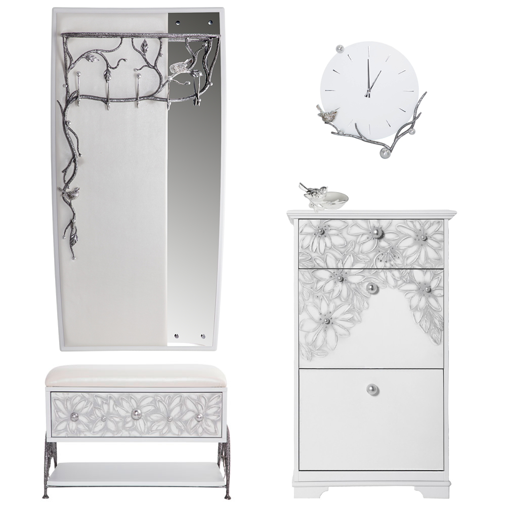 14079,15011,11620,45018,22639 Комплект мебели Терра Айс из 5-ти предметов BOGACHO 4627196590342, 4627196590359, 4627196590533, 4627179658410, 4627196591431