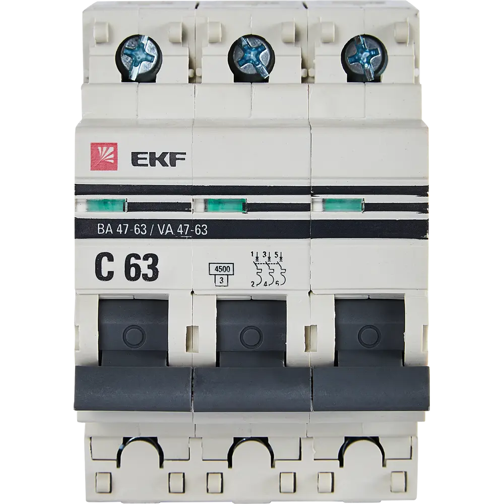Автоматический выключатель EKF 63А для защиты электроцепей 82421344 STLM-1518759 - Вид №1