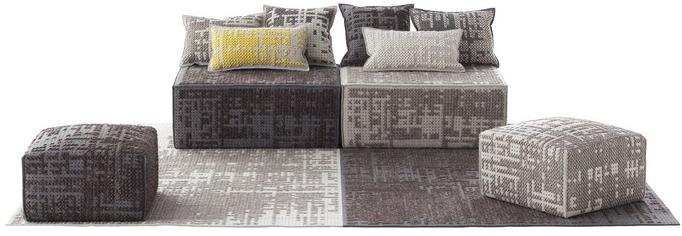 GAN Прямоугольная подушка из шерсти Canevas sun-id-1412176 - Вид №2