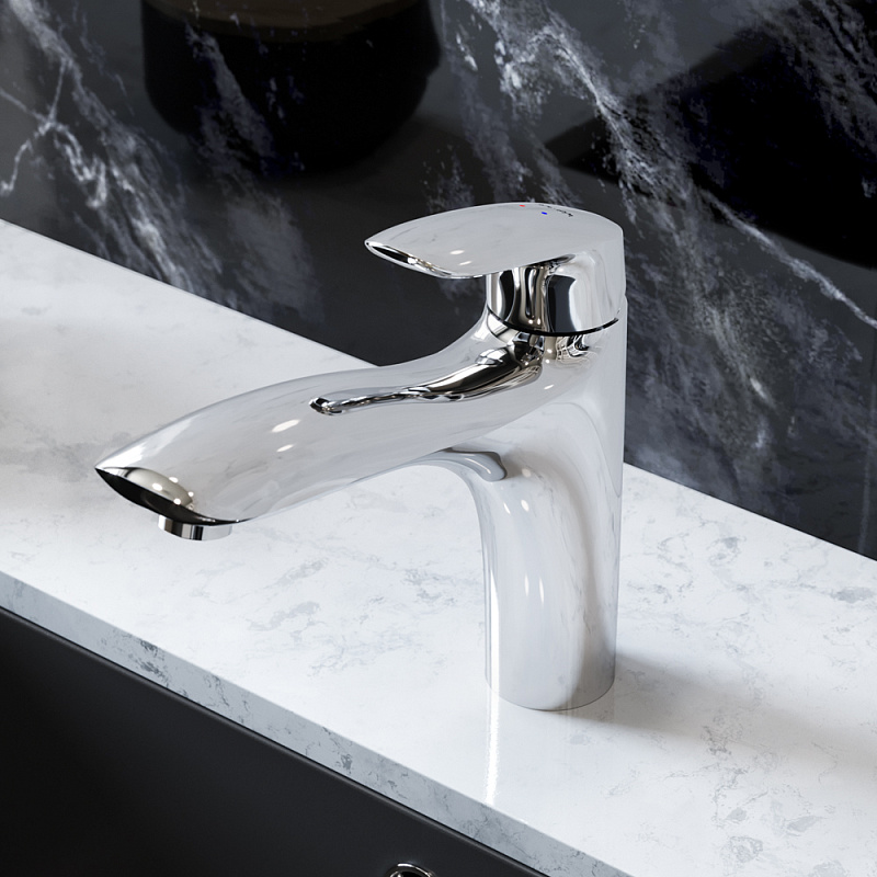 F5300032 смеситель для кухни излив 195 мм хром шт AM.PM Bliss L - Вид №1