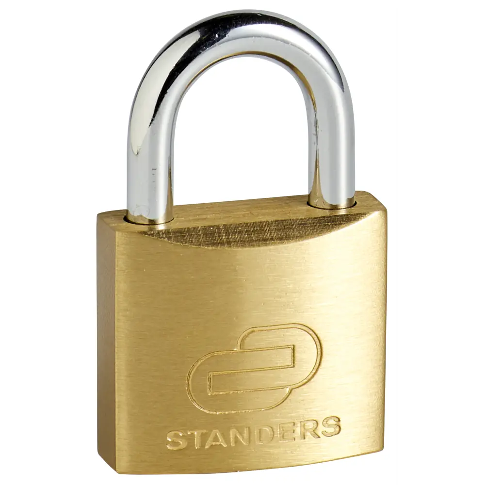 Навесной замок Standers в латунном корпусе с усиленной дужкой 82247255 STLM-0023017