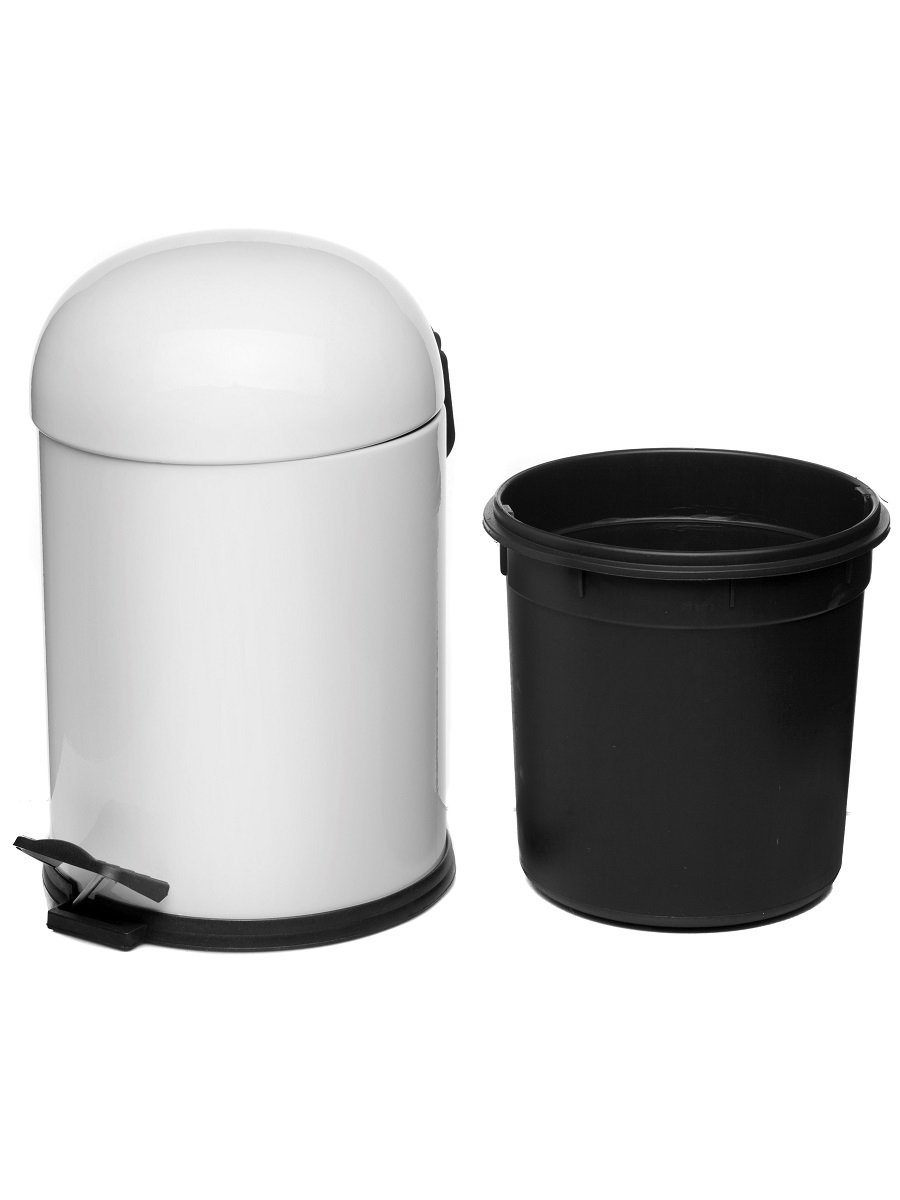 Вёдра с педалью и крышкой Aquarius 5L White NAVAKO 11020 - Вид №2