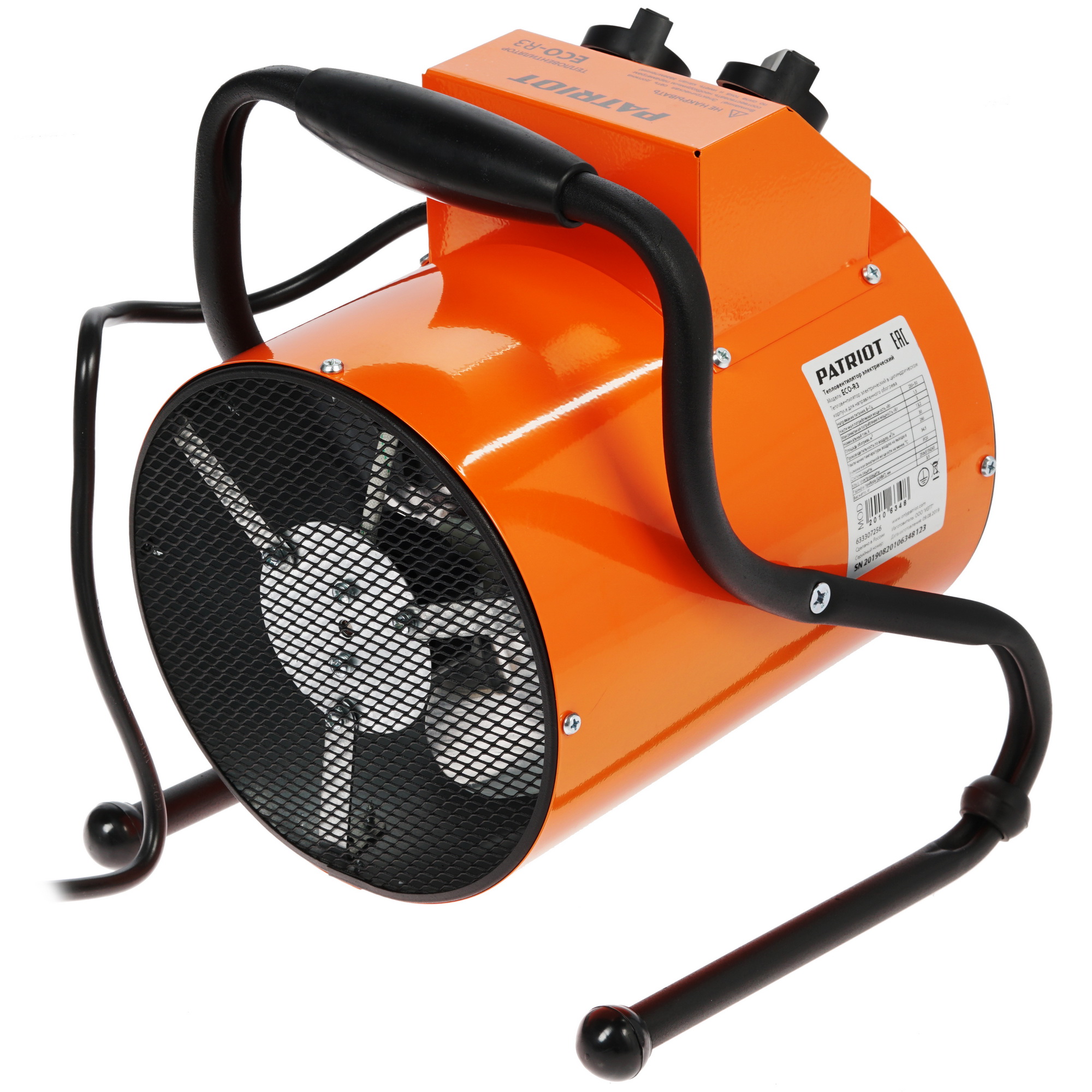 1147624 Тепловая пушка электрическая PATRIOT ECO-R 3 STDN-0096621 - Вид №1