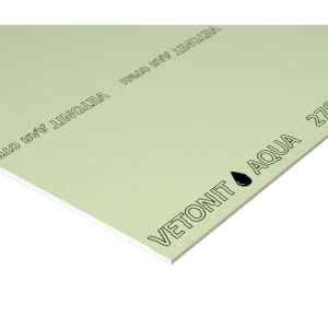 Гипсокартон влагостойкий 9.5 мм Vetonit Аква Лайт 2500x1200 мм 3 м²