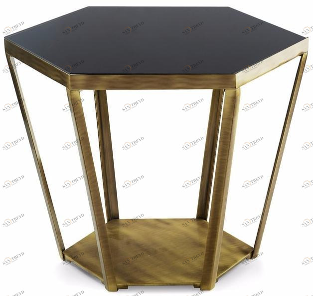 MARIONI Низкий хрустальный журнальный столик для гостиной Ray 02830a/m