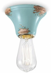 FERROLUCE Круглый керамический потолочный светильник Vintage C132 - c133 - c134