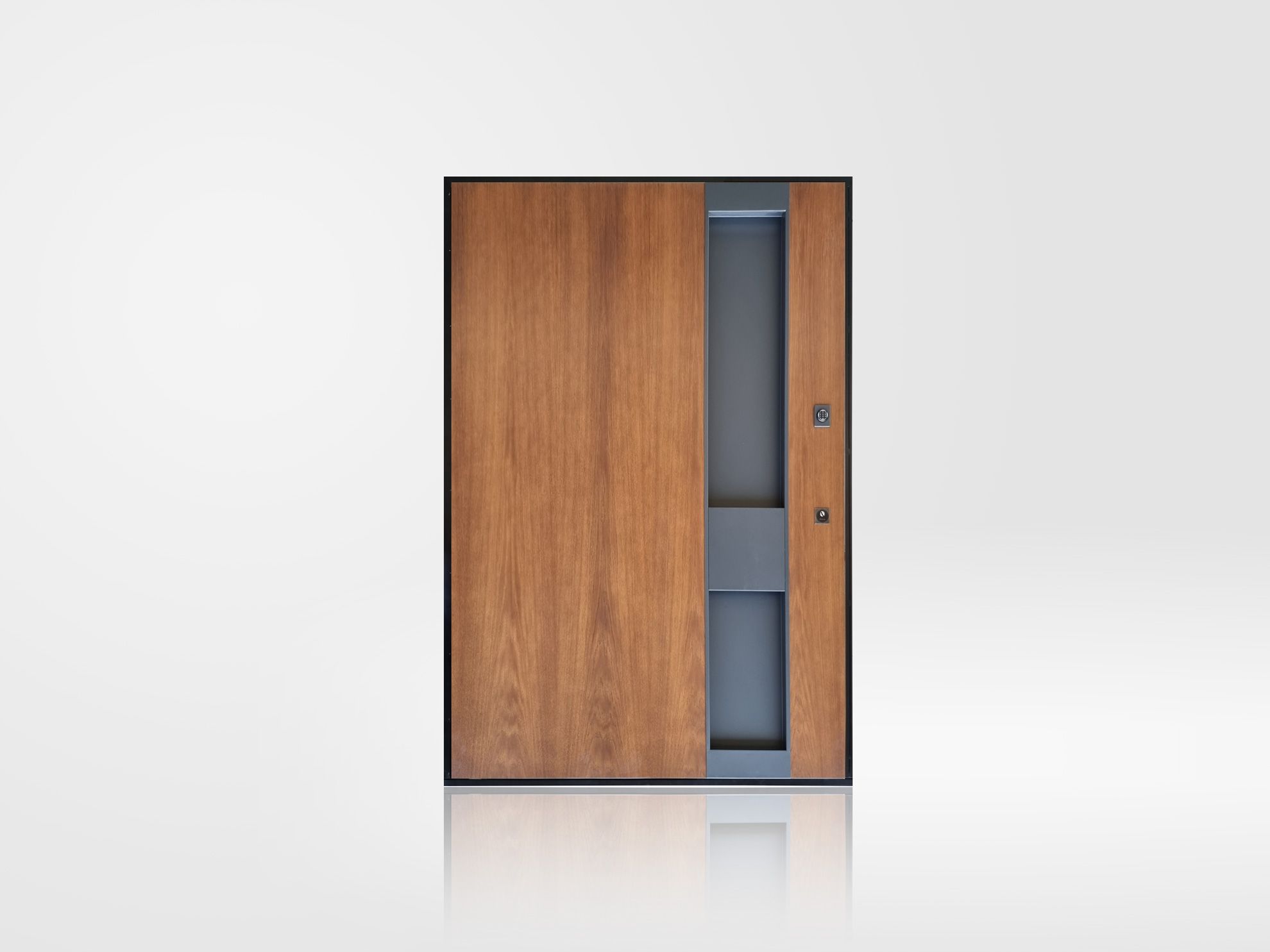 Бронированная дверь с утопленной ручкой из массива дерева Ercole Rialto ARCH-00130857