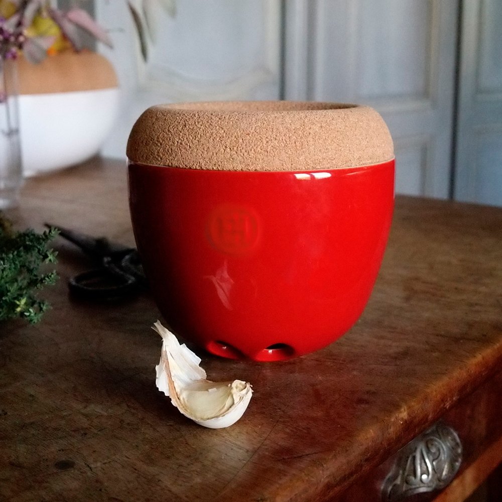 Емкость для хранения чеснока гранат 14,5 см Emile Henry EMILE HENRY  00-3951689 Красный  - Вид №5