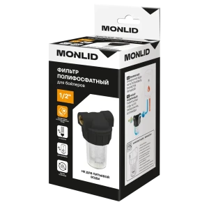 Корпус фильтра MONLID SL5 для ХВС 1/2" ВР полипропилен с засыпкой