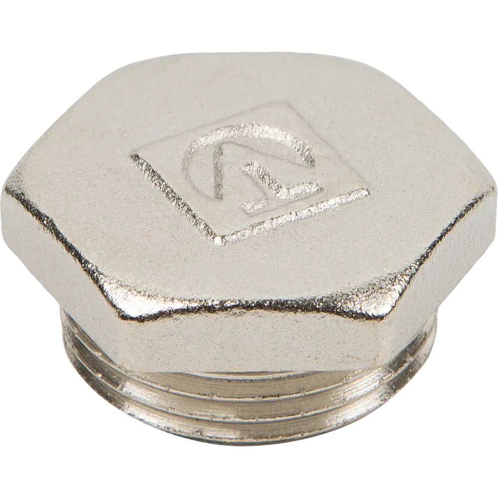 Пробка Valtec наружная резьба 3/4" никелированная латунь STLM-2183850 - Вид №2